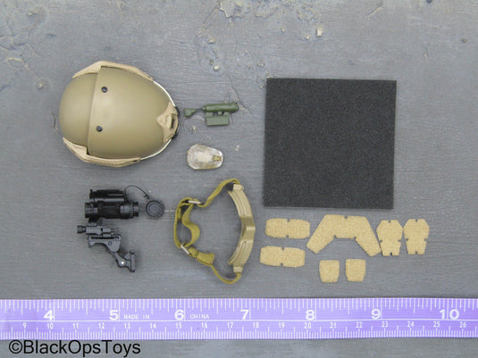 Russian SSO - Tan Helmet w/NVG & Goggles Set