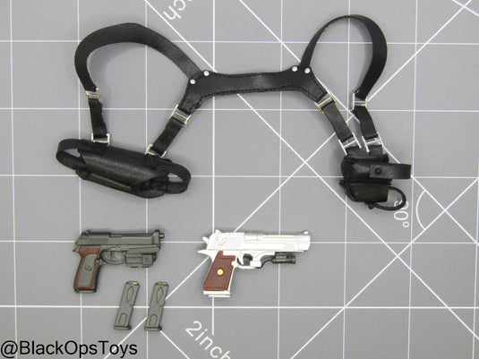 RE Jack K - Pistol Set w/Leather Like Shoulder Holster