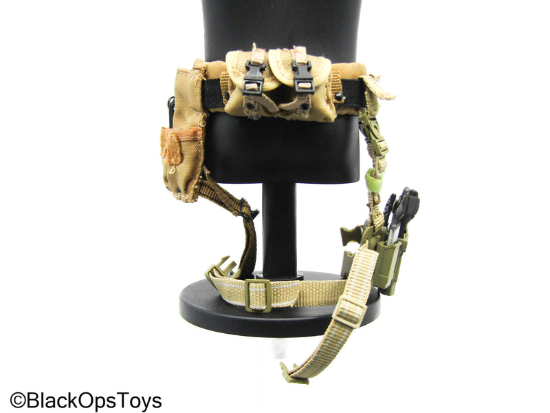 Load image into Gallery viewer, USMC Belt w/Black Pistol, Holster, &amp; Accessories (Soldier Story)
