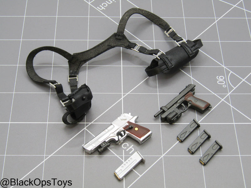 Load image into Gallery viewer, RE Jack K - Pistol Set w/Leather Like Shoulder Holster
