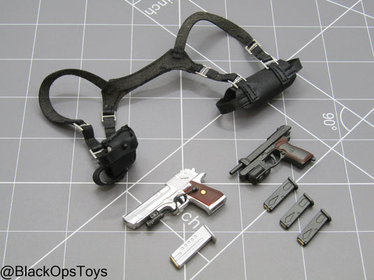 RE Jack K - Pistol Set w/Leather Like Shoulder Holster