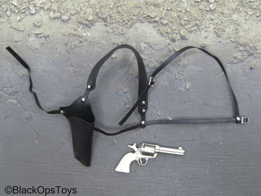 Doc Holliday - Revolver Pistol w/Black Leather Like Shoulder Holster