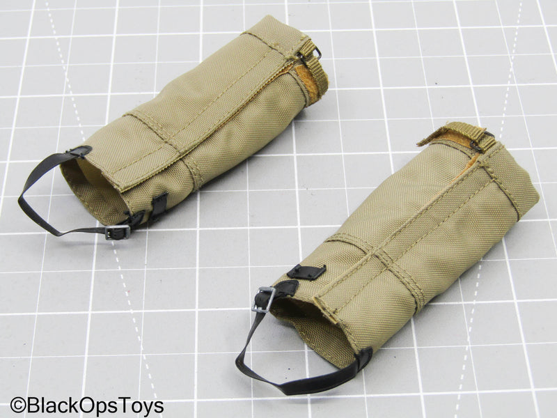 Load image into Gallery viewer, Tan Leg Gaiters
