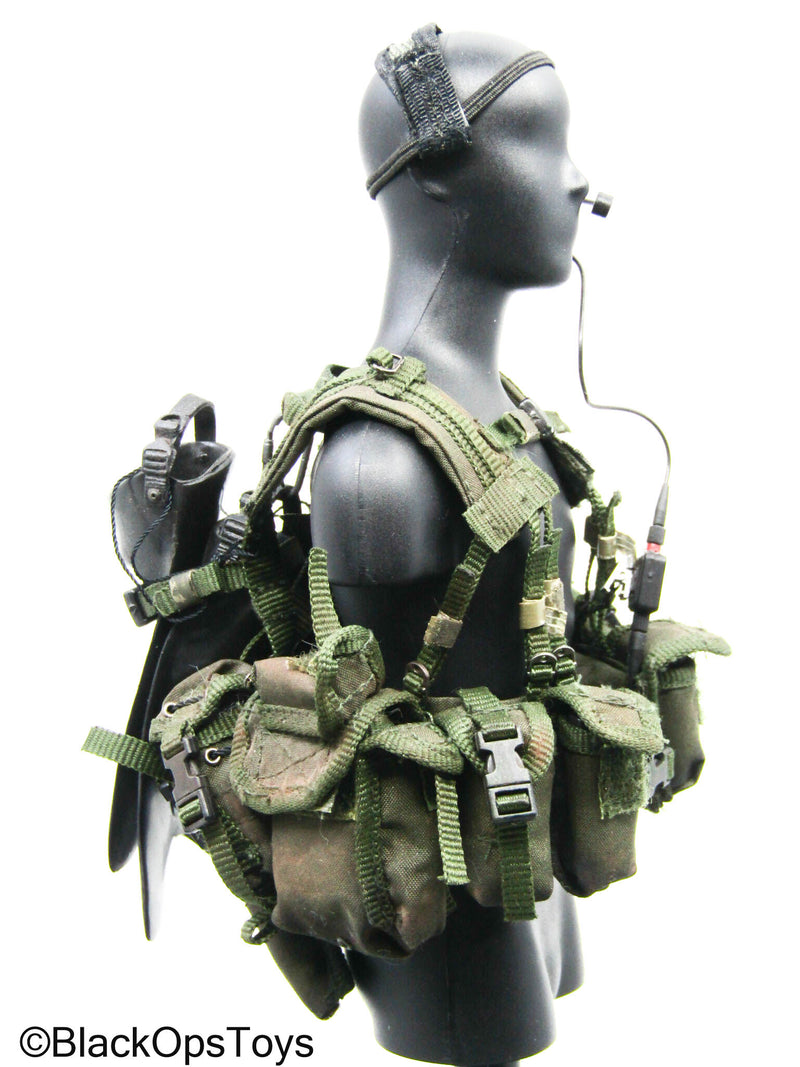 Load image into Gallery viewer, OD Green Chest Rig w/Headset &amp; Gear Set (Ace Toys)
