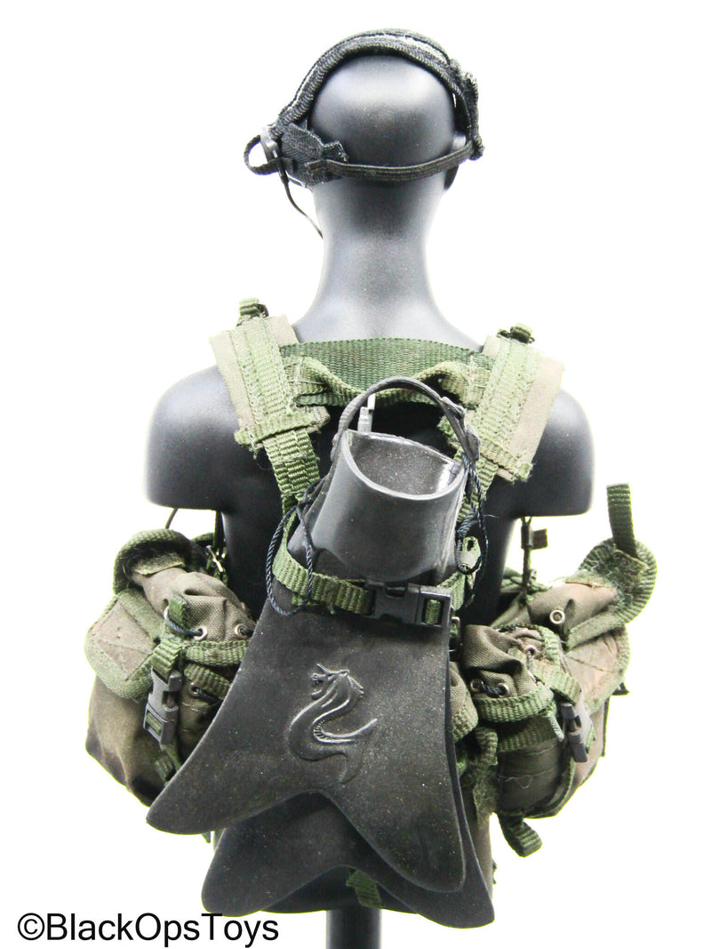 Load image into Gallery viewer, OD Green Chest Rig w/Headset &amp; Gear Set (Ace Toys)
