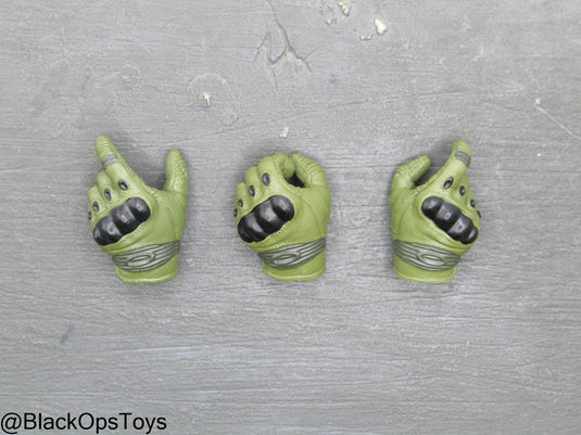 Ukraine Anti Tank Gunner - OD Green Gloved Hand Set (x3)