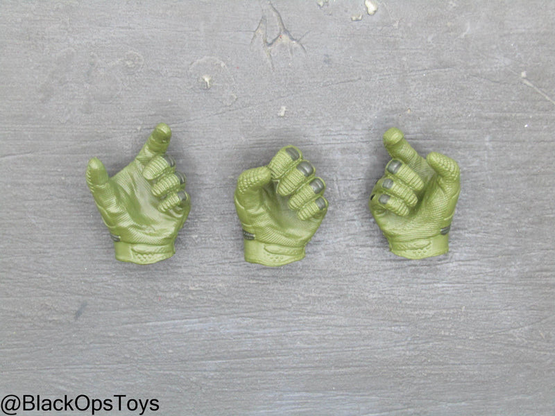 Load image into Gallery viewer, Ukraine Anti Tank Gunner - OD Green Gloved Hand Set (x3)
