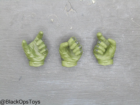 Ukraine Anti Tank Gunner - OD Green Gloved Hand Set (x3)