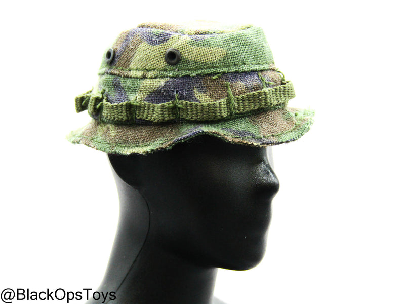 Load image into Gallery viewer, Vietnam Era Woodland Camo Boonie Hat

