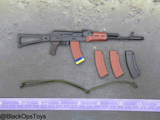 Ukraine Anti Tank Gunner - AK74 Rifle w/Folding Stock & Sling