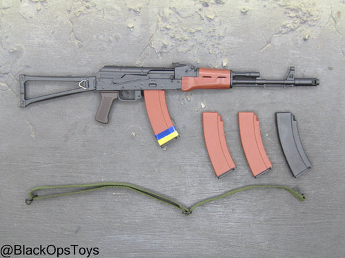 Ukraine Anti Tank Gunner - AK74 Rifle w/Folding Stock & Sling