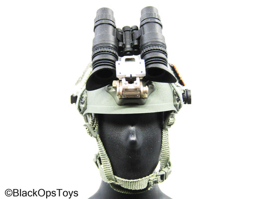 OD Green Tactical Helmet w/Night Vision Goggles (Toy City)
