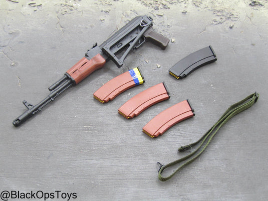 Ukraine Anti Tank Gunner - AK74 Rifle w/Folding Stock & Sling