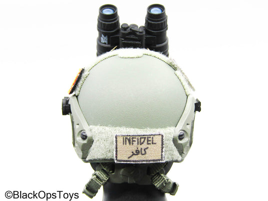 OD Green Tactical Helmet w/Night Vision Goggles (Toy City)