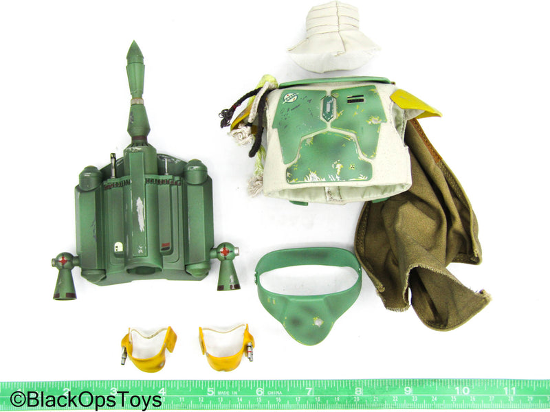 Load image into Gallery viewer, STAR WARS - Boba Fett - Green Armor Set w/Z-6 Jetpack
