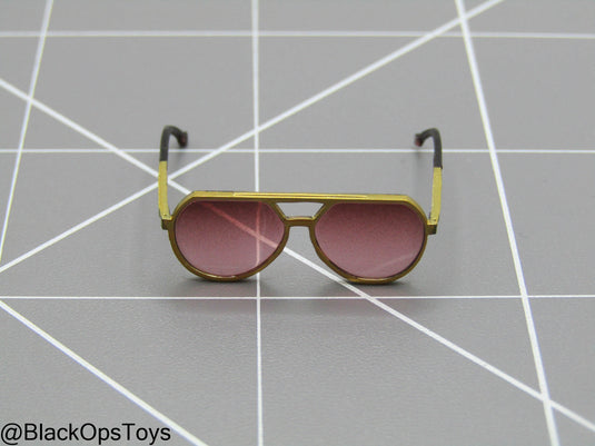 JW Chapter 4 - Caine - Gold Colored Sunglasses