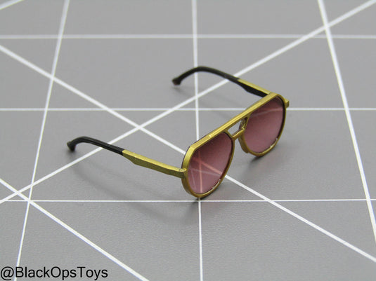 JW Chapter 4 - Caine - Gold Colored Sunglasses