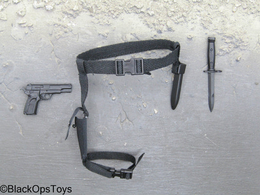 Hong Kong Police - SDU - Belt w/Drop Leg Holster, Pistol & Knife