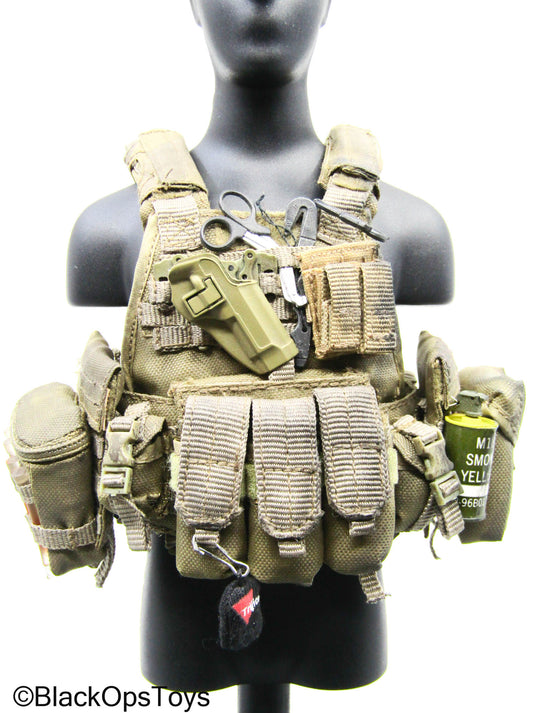Tan Marine MOLLE Plate Carrier Vest w/Accessories (Soldier Story)
