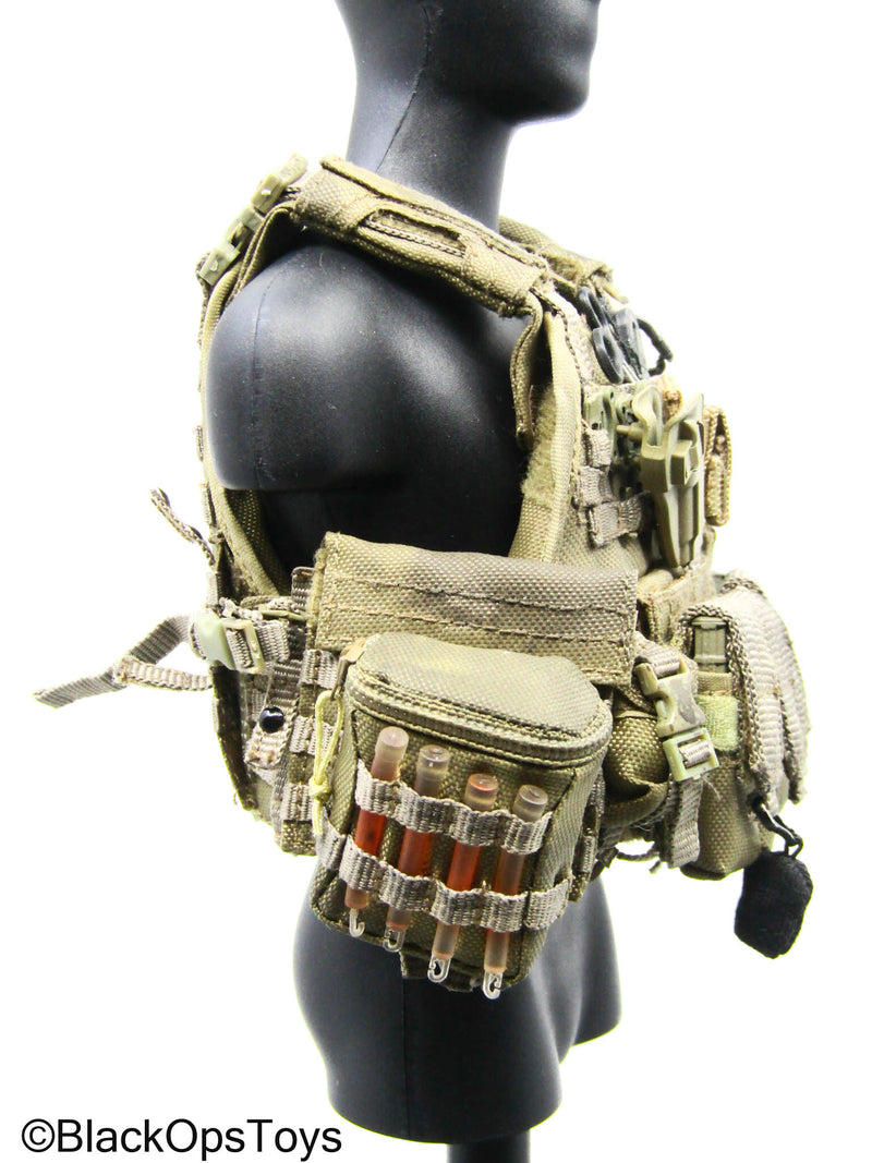 Load image into Gallery viewer, Tan Marine MOLLE Plate Carrier Vest w/Accessories (Soldier Story)
