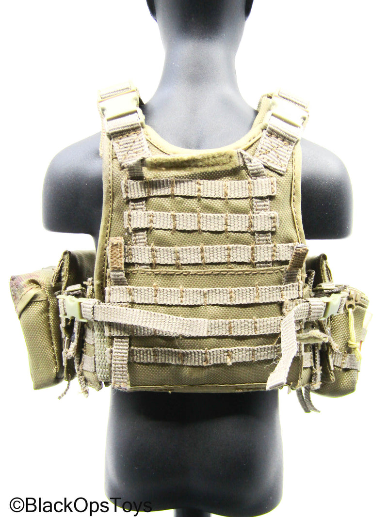 Load image into Gallery viewer, Tan Marine MOLLE Plate Carrier Vest w/Accessories (Soldier Story)

