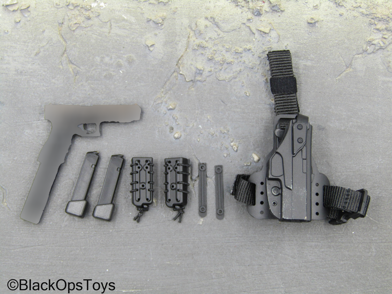 Load image into Gallery viewer, Task Force 58 PO1 Brad - Pistol w/Black Drop Leg Holster
