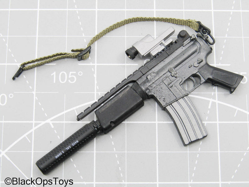 Load image into Gallery viewer, Grey Custom AR Pistol w/Attachments
