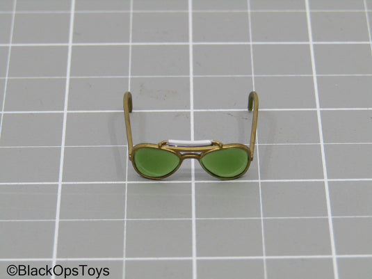 Gold Colored Aviator Glasses