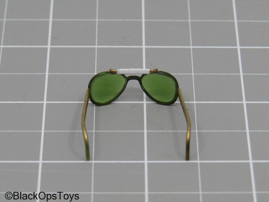 Gold Colored Aviator Glasses