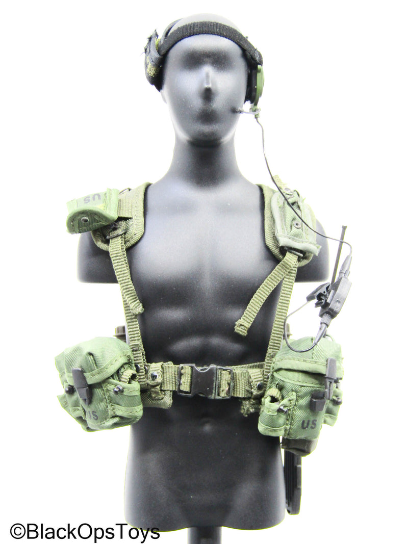 Load image into Gallery viewer, OD Green Navy Seal Chest Rig w/Radio Headset &amp; Accessories
