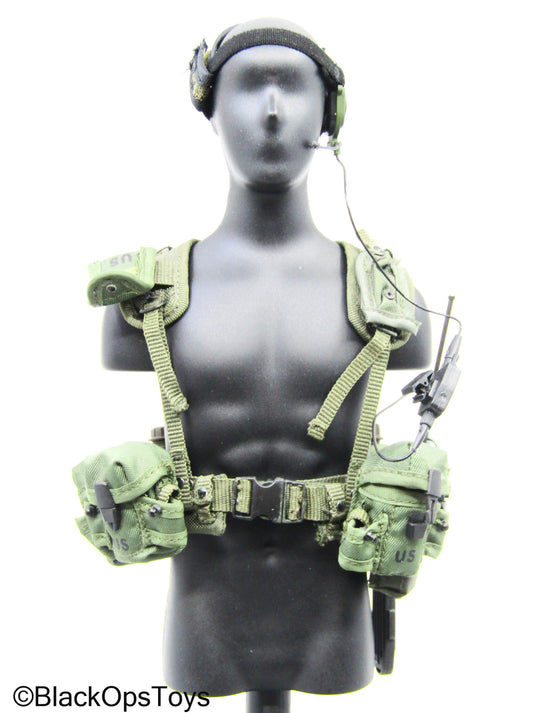 OD Green Navy Seal Chest Rig w/Radio Headset & Accessories
