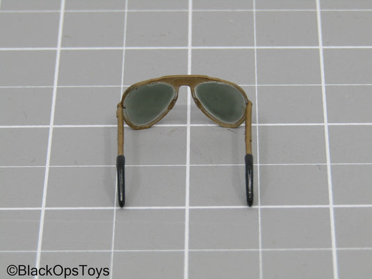 Gold Colored Aviator Glasses