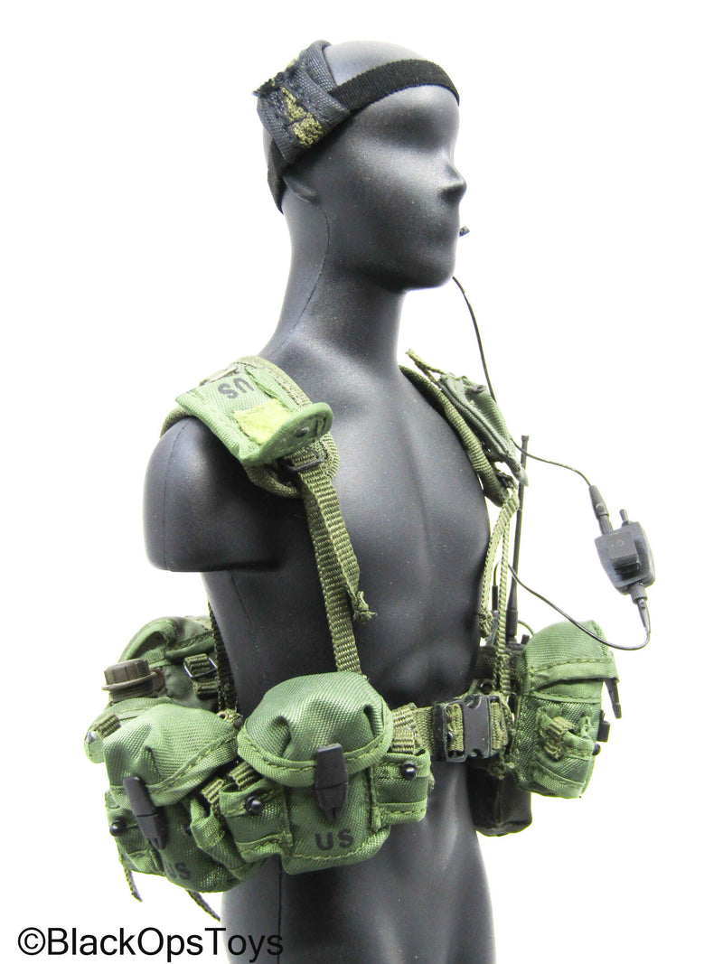 Load image into Gallery viewer, OD Green Navy Seal Chest Rig w/Radio Headset &amp; Accessories

