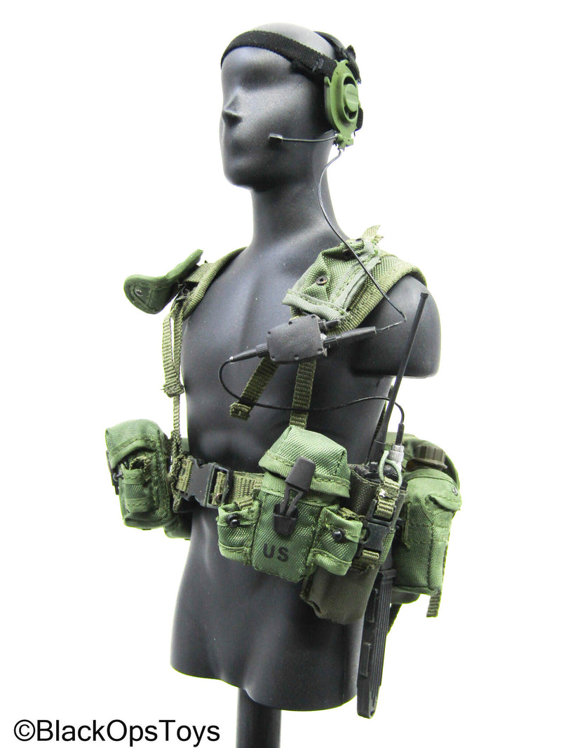 Load image into Gallery viewer, OD Green Navy Seal Chest Rig w/Radio Headset &amp; Accessories
