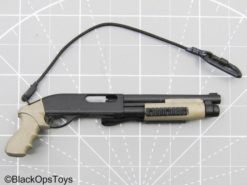 Load image into Gallery viewer, Black Custom Pump Action Shotgun w/Retention Clip
