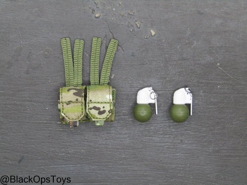 SOBR - Version S - Multicam MOLLE Dual Cell Grenade Pouch Set