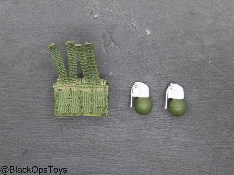 Load image into Gallery viewer, SOBR - Version S - Multicam MOLLE Dual Cell Grenade Pouch Set
