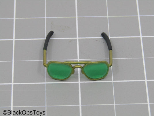 Gold Colored Aviator Glasses