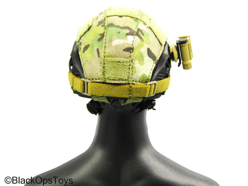 Load image into Gallery viewer, FSB Spetsnaz Alpha - Black Helmet w/Multicam Cover &amp; NVG Set
