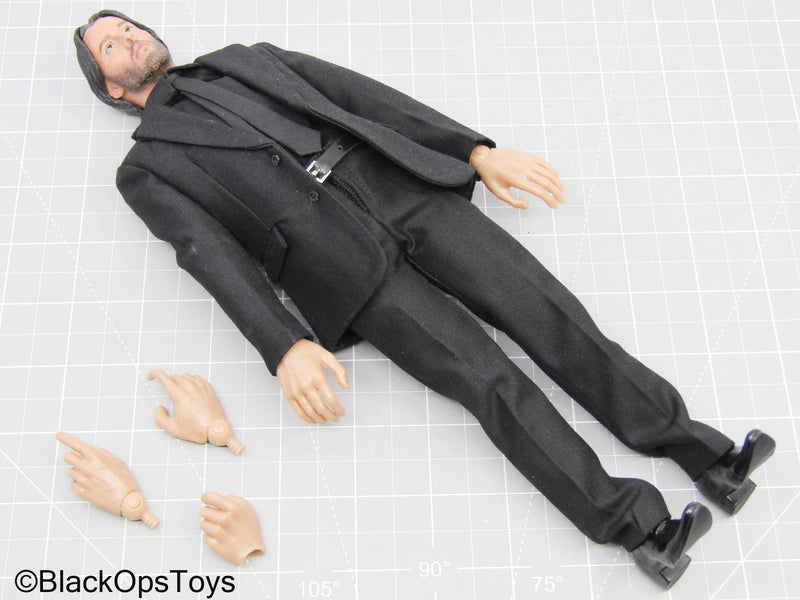 Load image into Gallery viewer, John Wick Full Black Suit Dressed Body w/Headsculpt &amp; Hands (x3)
