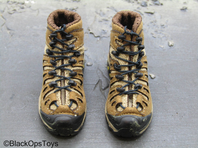 Load image into Gallery viewer, FSB Spetsnaz Alpha - Brown Cloth Combat Boots (Peg Type)
