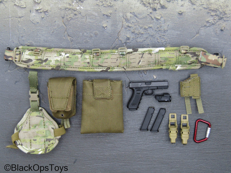 Load image into Gallery viewer, FSB Spetsnaz Alpha - Multicam Battle Belt w/9mm Pistol &amp; Pouch Set
