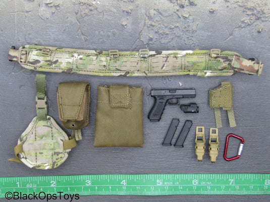 FSB Spetsnaz Alpha - Multicam Battle Belt w/9mm Pistol & Pouch Set