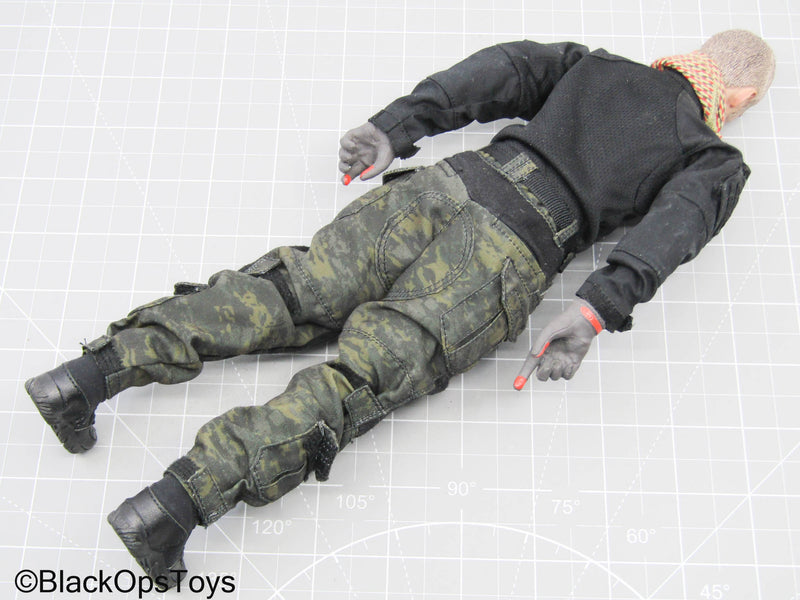 Load image into Gallery viewer, Male Full Black Python Camo Dressed Body w/Headsculpt
