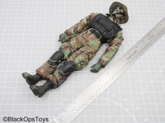 Male Full Woodland Camo Dressed Body w/Headsculpt & Gear Set