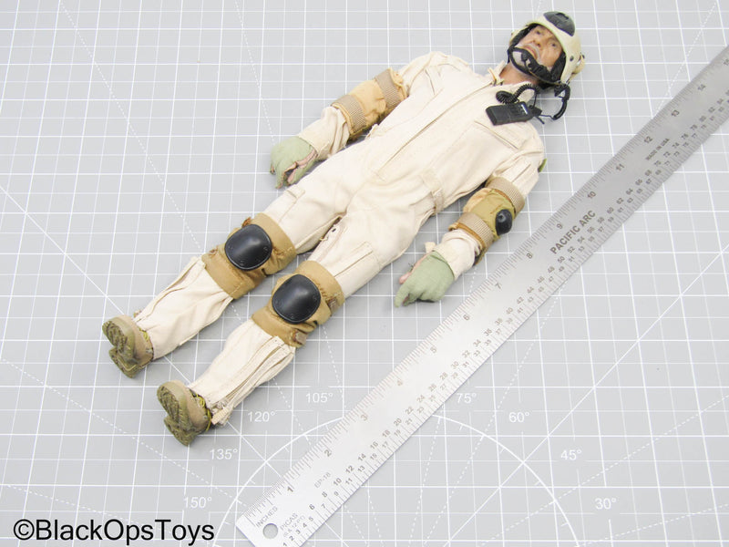 Load image into Gallery viewer, Male Full Dressed Flight Suit Body w/Headsculpt &amp; Radio Headset

