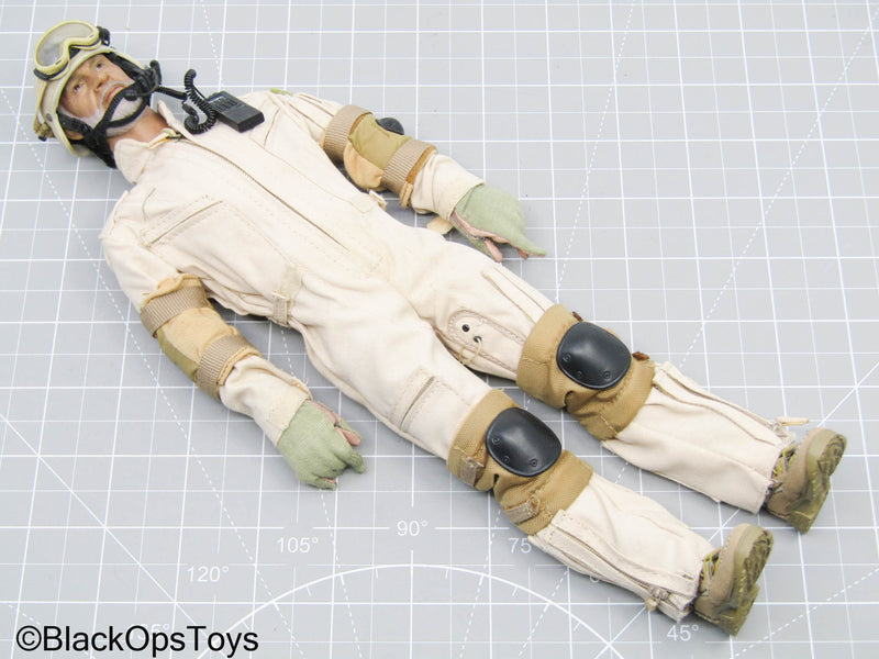 Load image into Gallery viewer, Male Full Dressed Flight Suit Body w/Headsculpt &amp; Radio Headset
