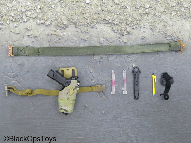 Load image into Gallery viewer, CBRN Combat Control Team - 9mm Pistol w/Drop Leg Holster &amp; Belt Set
