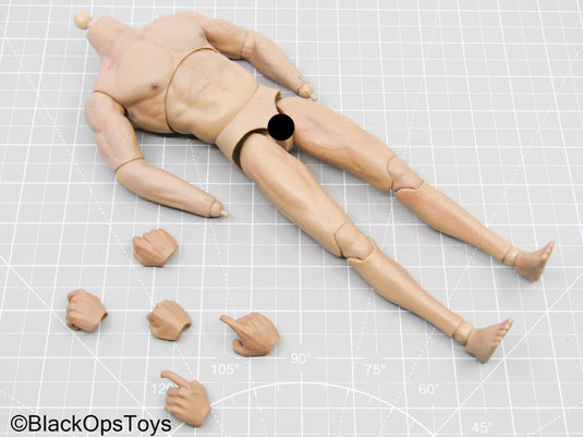 Male Base Body w/Hand Lot & Feet