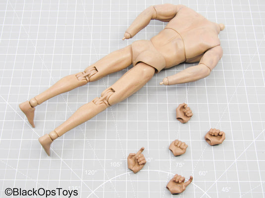 Male Base Body w/Hand Lot & Feet